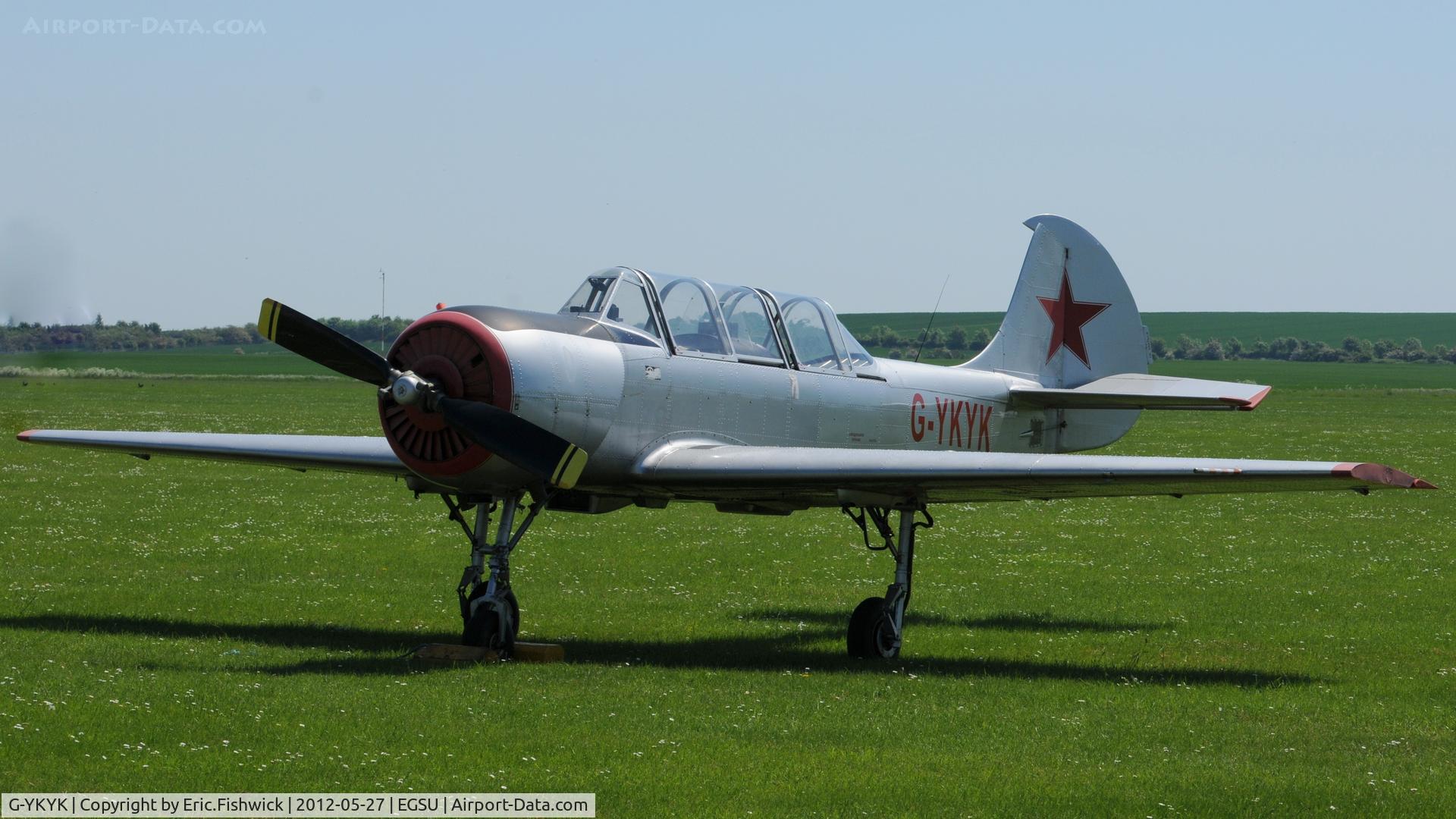 G-YKYK, 1998 Yakovlev (Aerostar) Yak-52 C/N 9812106, 3. G-YKYK at IWM Duxford Jubilee Airshow, May 2012.