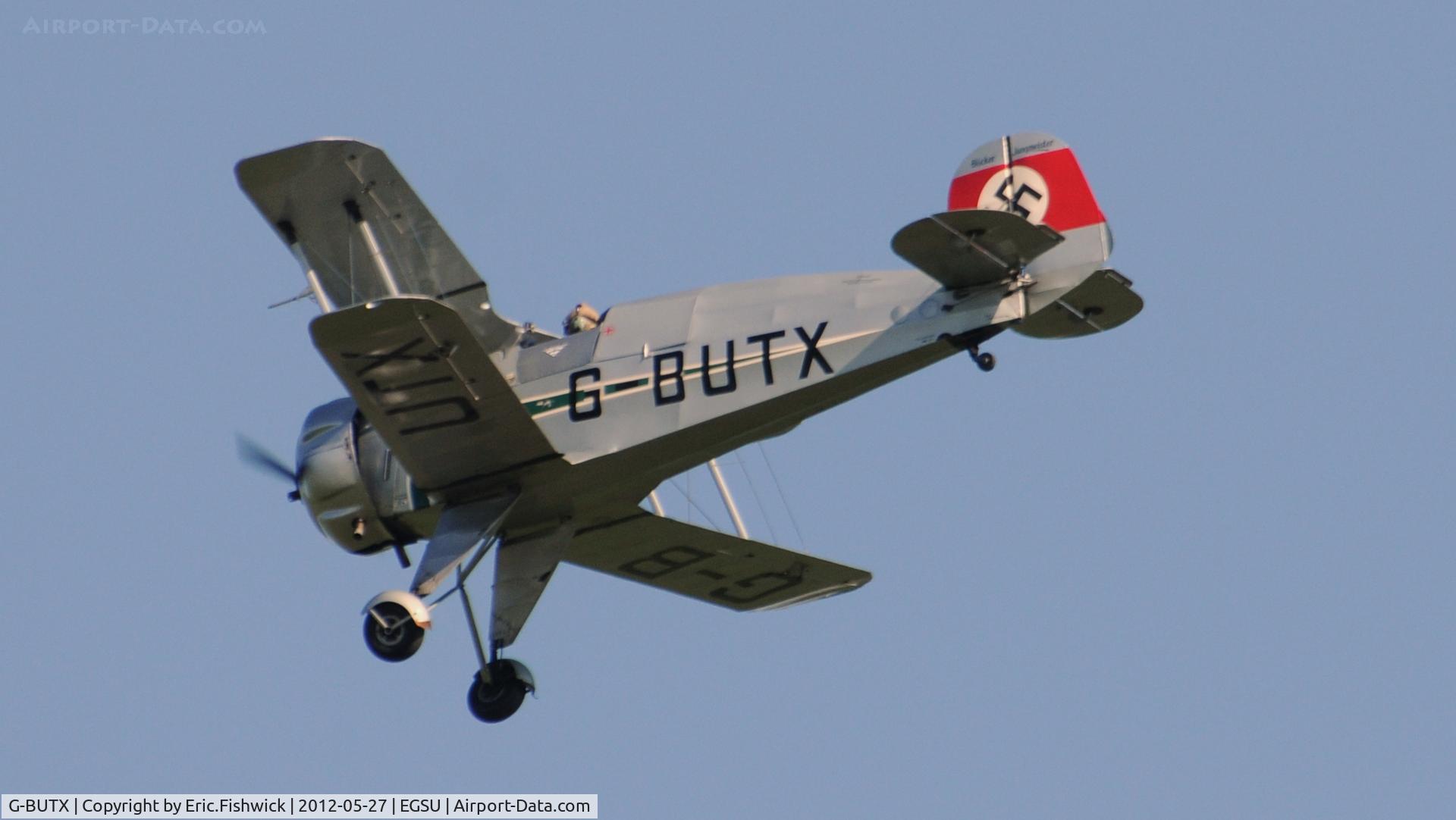 G-BUTX, 1940 Bucker Bu-133C Jungmeister C/N ES.1-4, 4. G-BUTX at IWM Duxford Jubilee Airshow, May 2012.