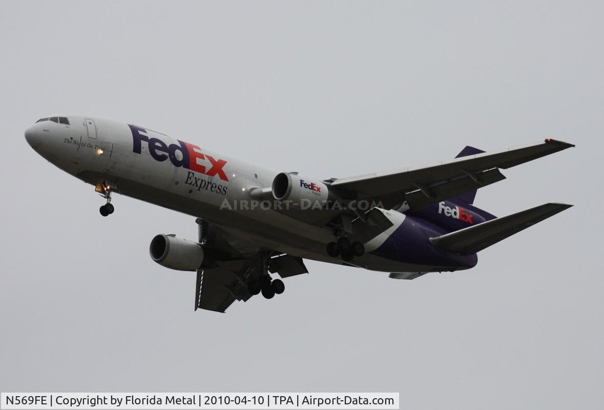 N569FE, 1980 McDonnell Douglas MD-10-10F C/N 47828, Fed Ex MD-10-10F