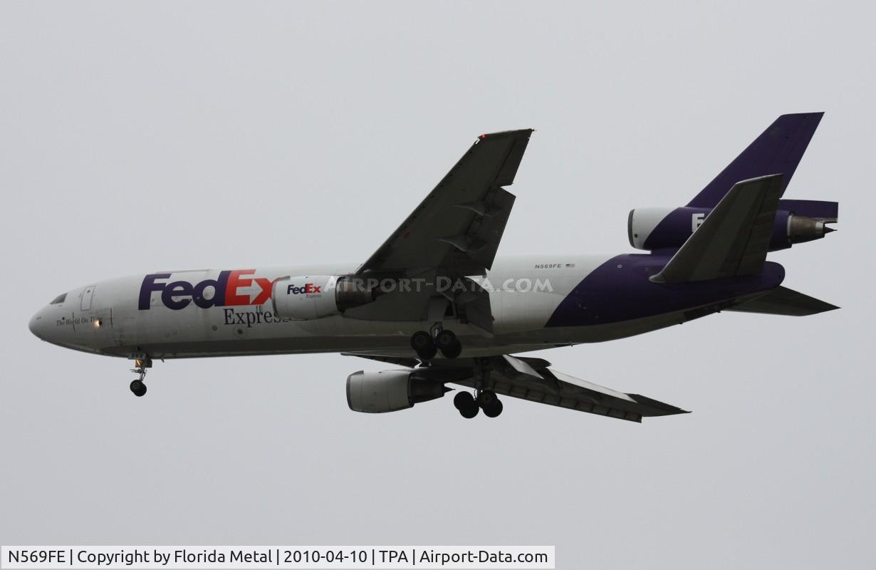 N569FE, 1980 McDonnell Douglas MD-10-10F C/N 47828, Fed Ex MD-10-10