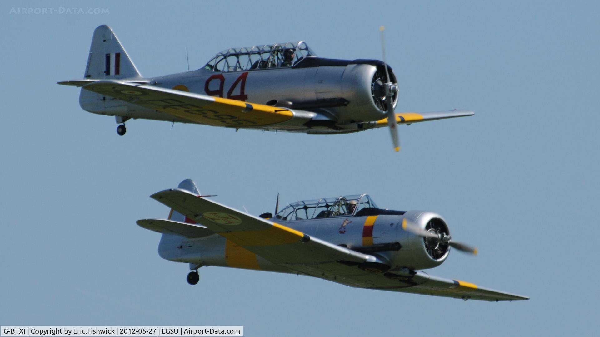 G-BTXI, 1942 Noorduyn AT-16 Harvard IIB C/N 14-429, 45. FE695 with 'TAZ' at IWM Duxford Jubilee Airshow, May 2012.