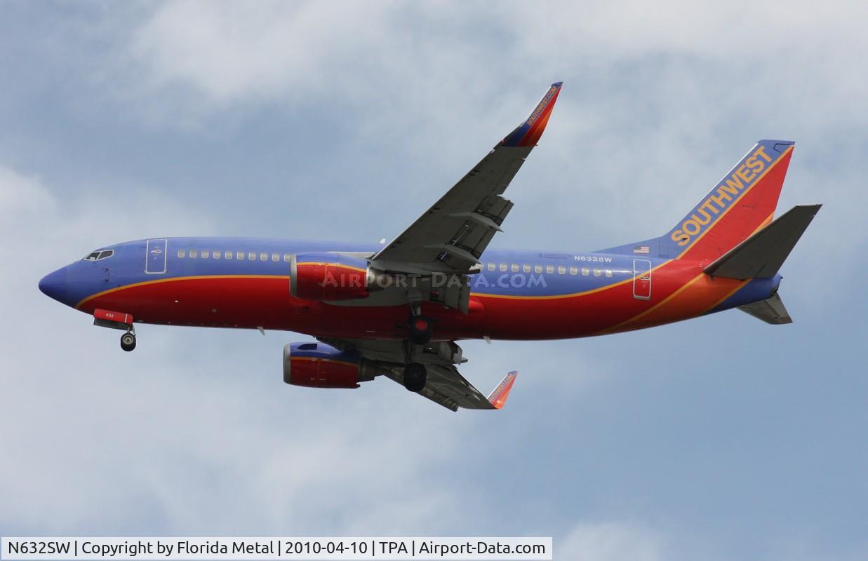 N632SW, 1996 Boeing 737-3H4 C/N 27707, Southwest 737