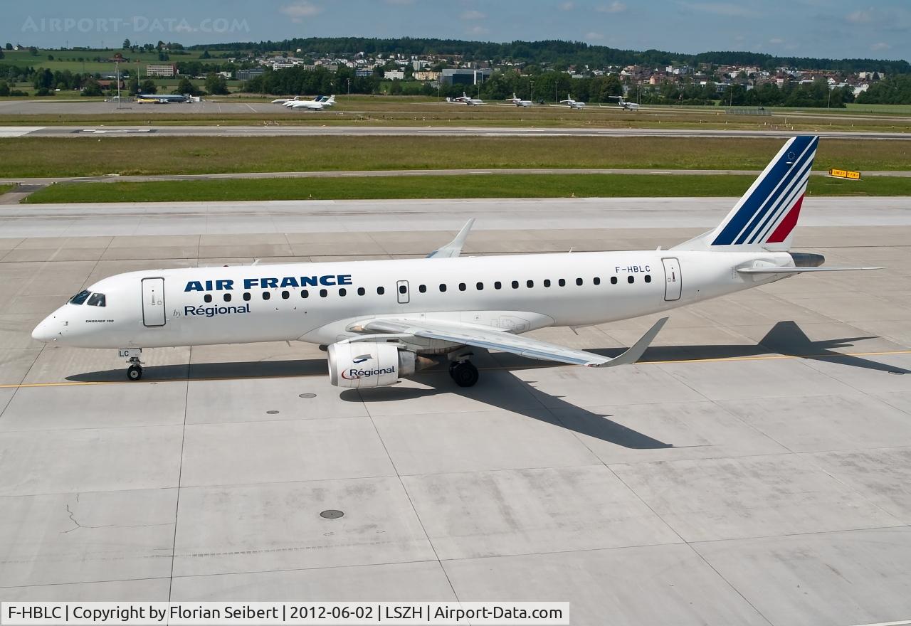 F-HBLC, 2007 Embraer 190AR (ERJ-190-100IGW) C/N 19000080, taxi to the gate