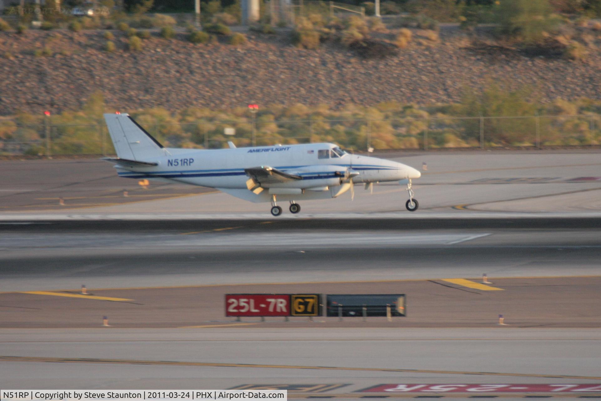 N51RP, 1983 Beech C99 Airliner C/N U-212, Taken at Phoenix Sky Harbor Airport, in March 2011 whilst on an Aeroprint Aviation tour