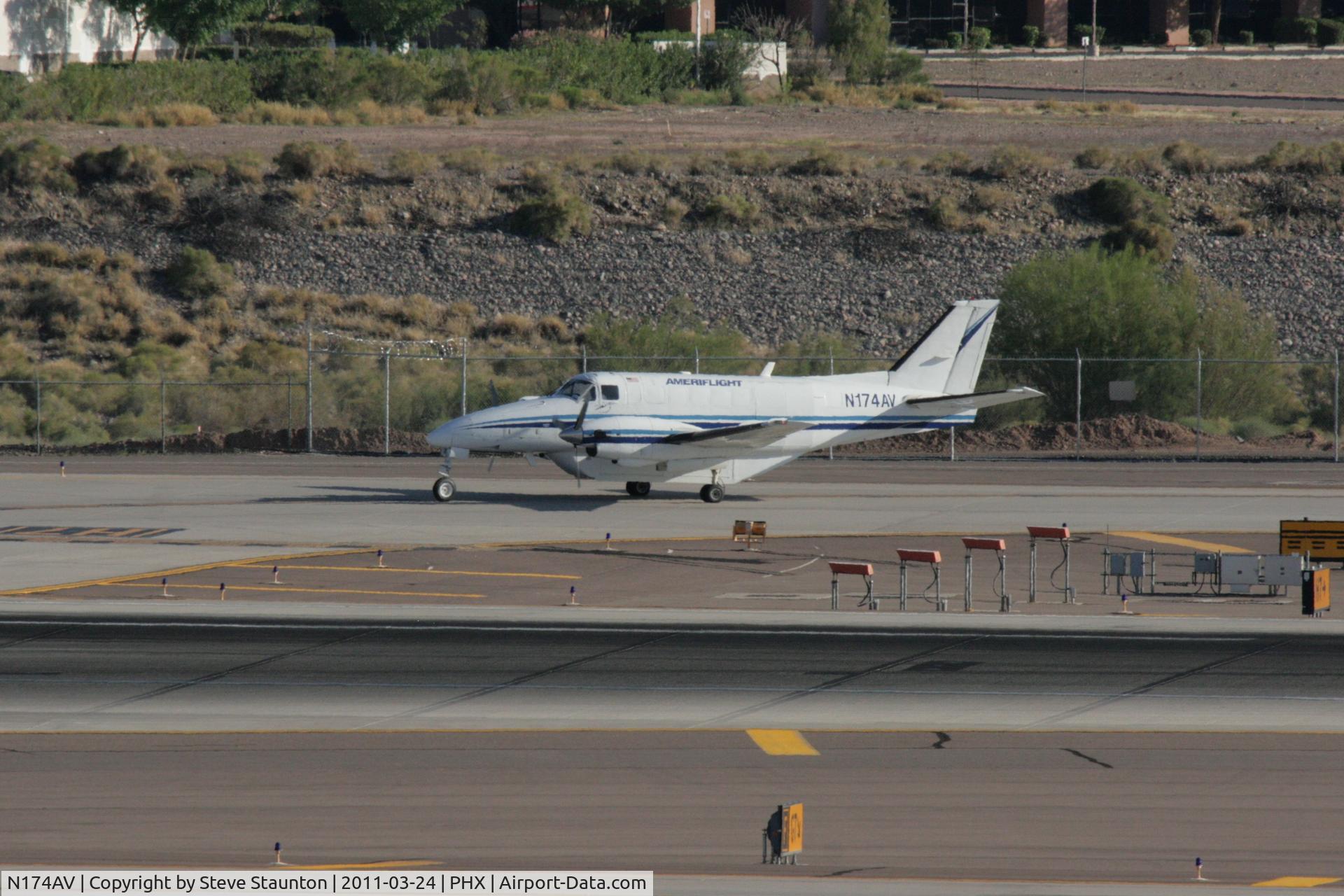 N174AV, 1981 Beech C99 Airliner C/N U-174, Taken at Phoenix Sky Harbor Airport, in March 2011 whilst on an Aeroprint Aviation tour