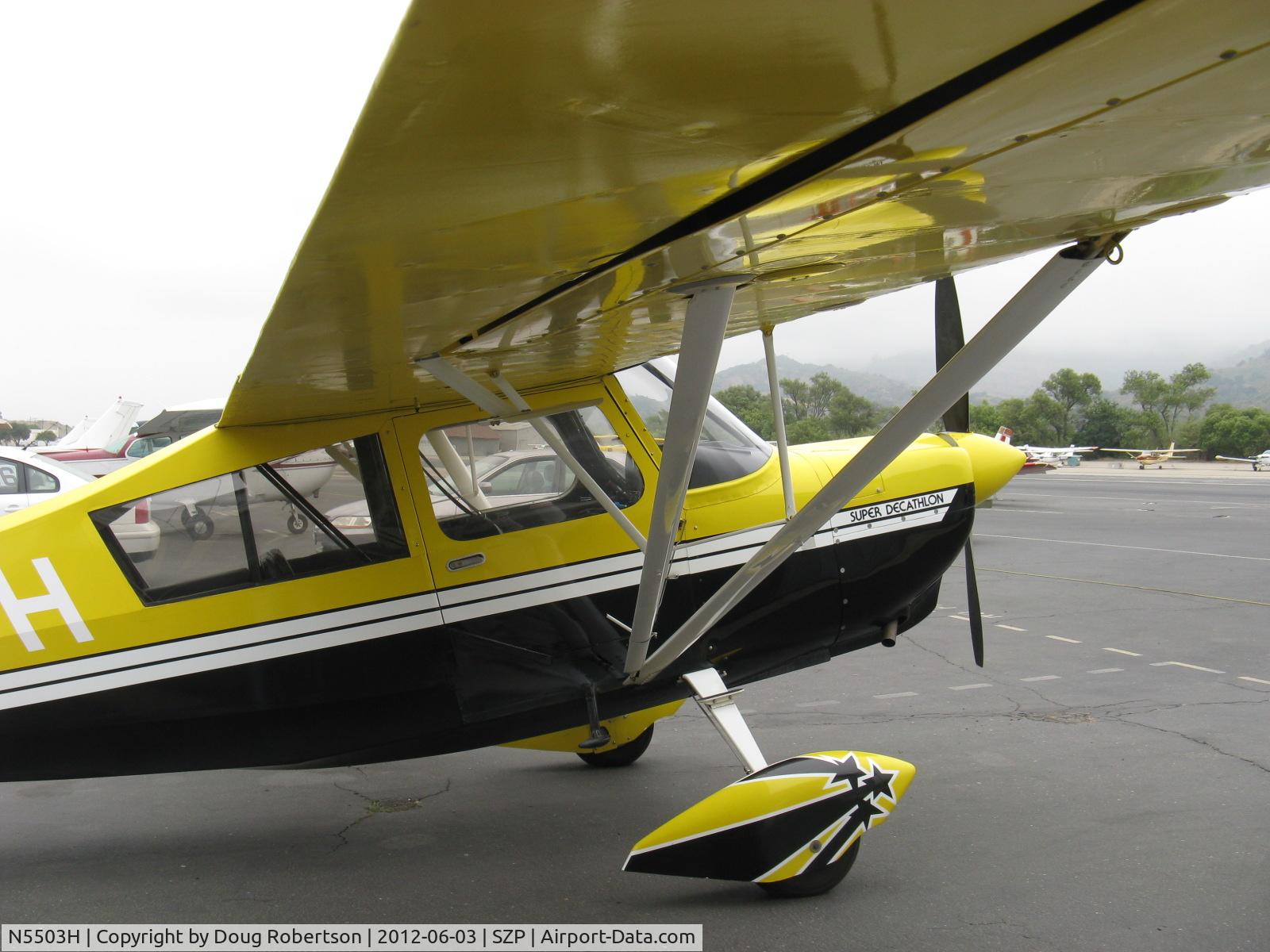 N5503H, 1978 Bellanca 8KCAB Super Decathlon C/N 413-78, 1978 Bellanca 8KCAB SUPER DECATHLON, Lycoming AEIO-360 180 Hp, inboard aileron spades