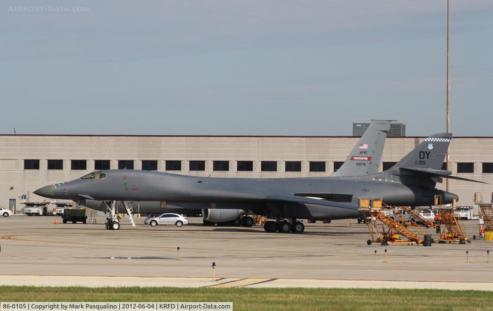 86-0105, 1986 Rockwell B-1B Lancer C/N 65, Rockwell B-1B