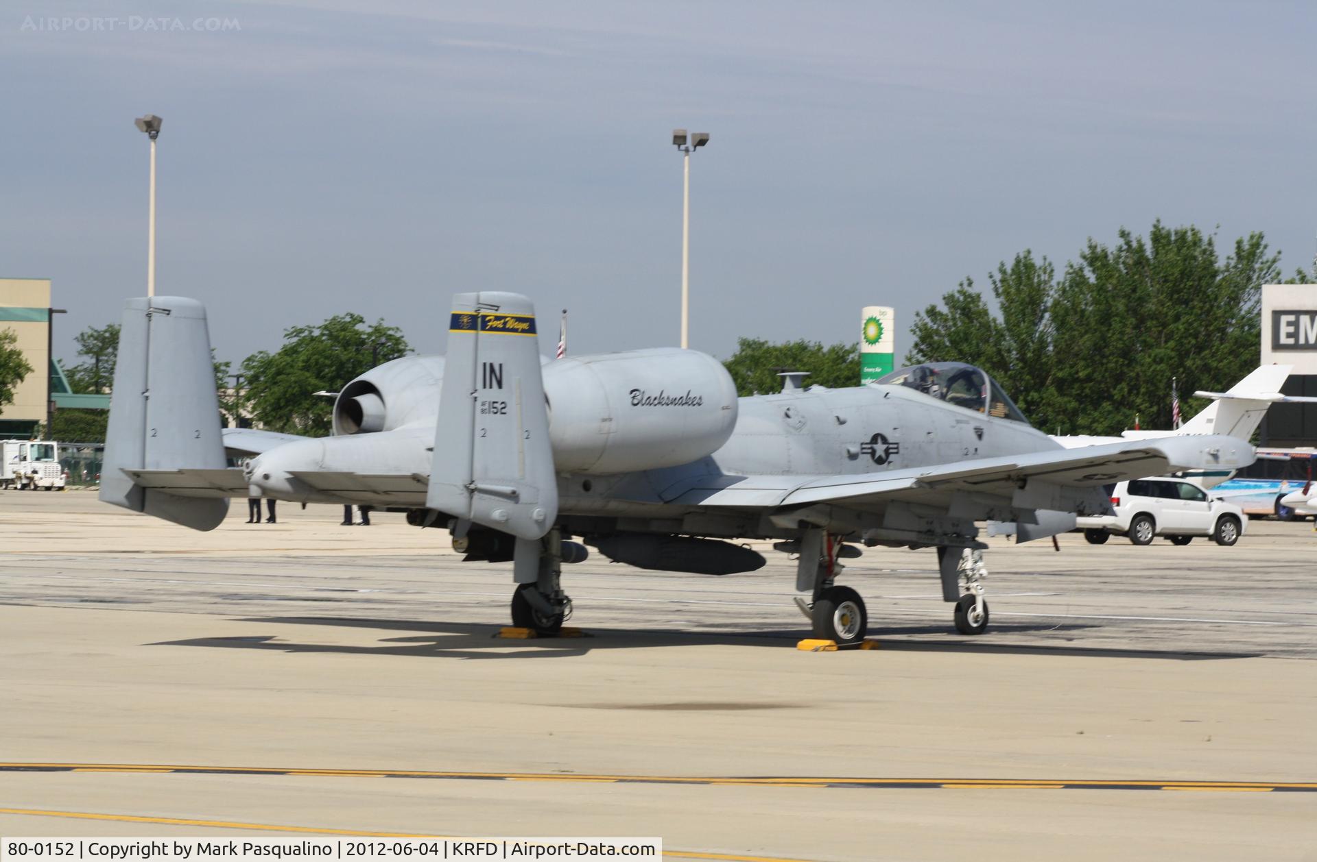 80-0152, 1980 Fairchild Republic A-10C Thunderbolt II C/N A10-0502, Fairchild Republic OA-10A