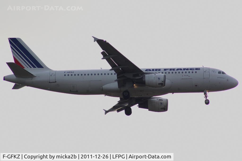 F-GFKZ, 1991 Airbus A320-211 C/N 0286, Landing