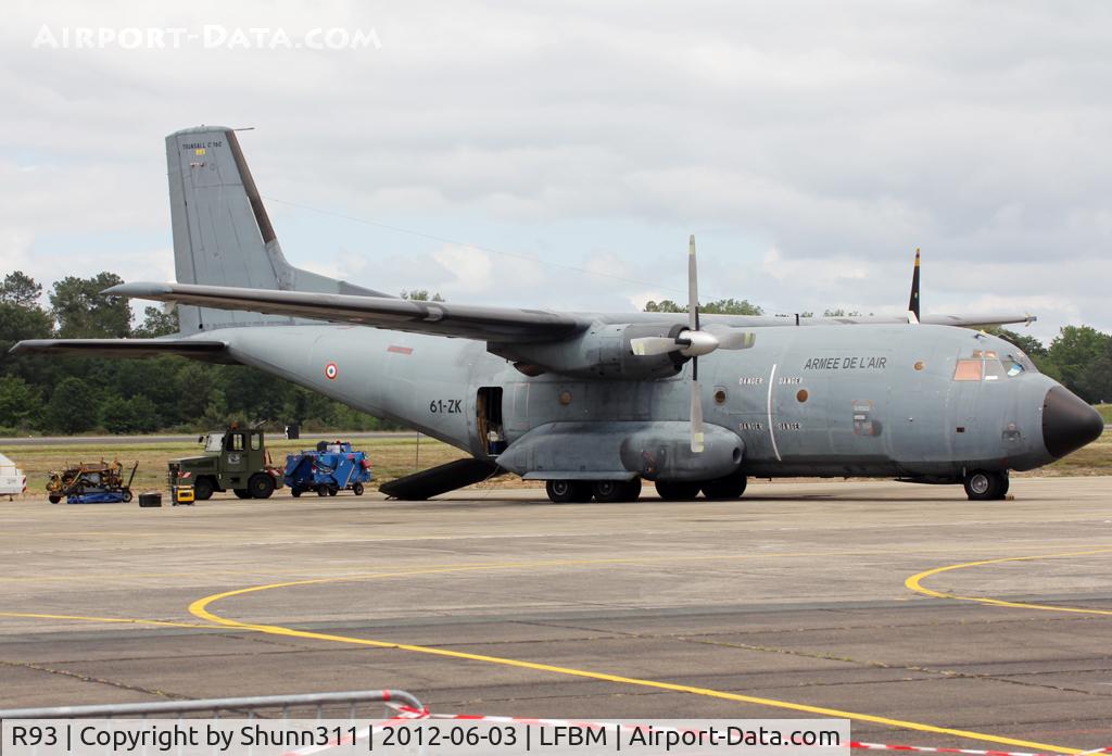 R93, Transall C-160R C/N 93, Used as logistic aircraft for French Air Force Patrol and also as a static during LFBM Open Day 2012