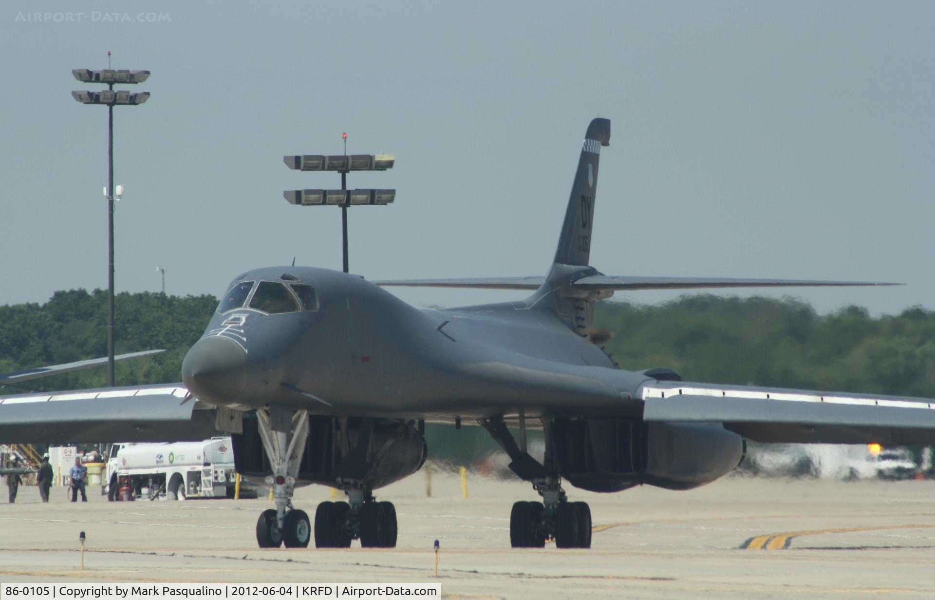 86-0105, 1986 Rockwell B-1B Lancer C/N 65, Rockwell B-1B