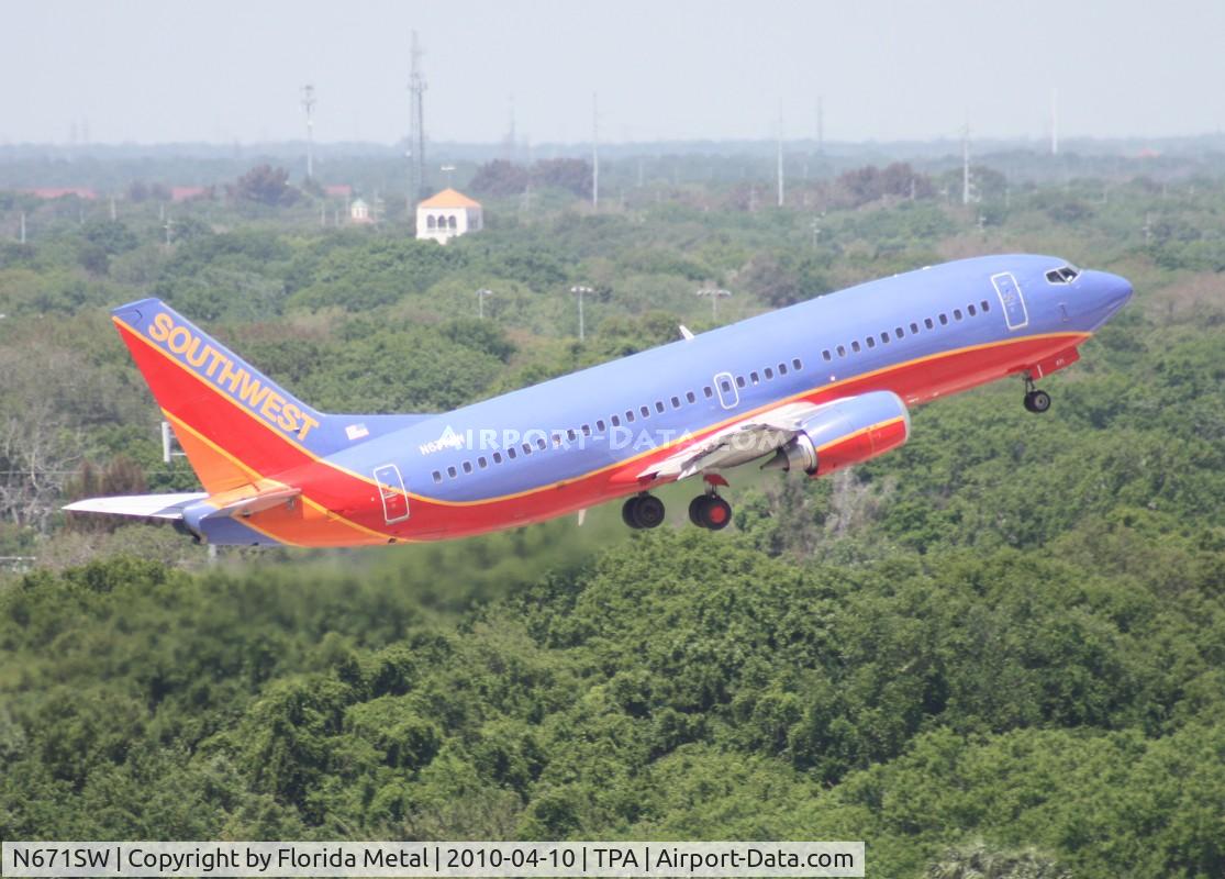 N671SW, 1988 Boeing 737-3G7 C/N 23785, Southwest 737