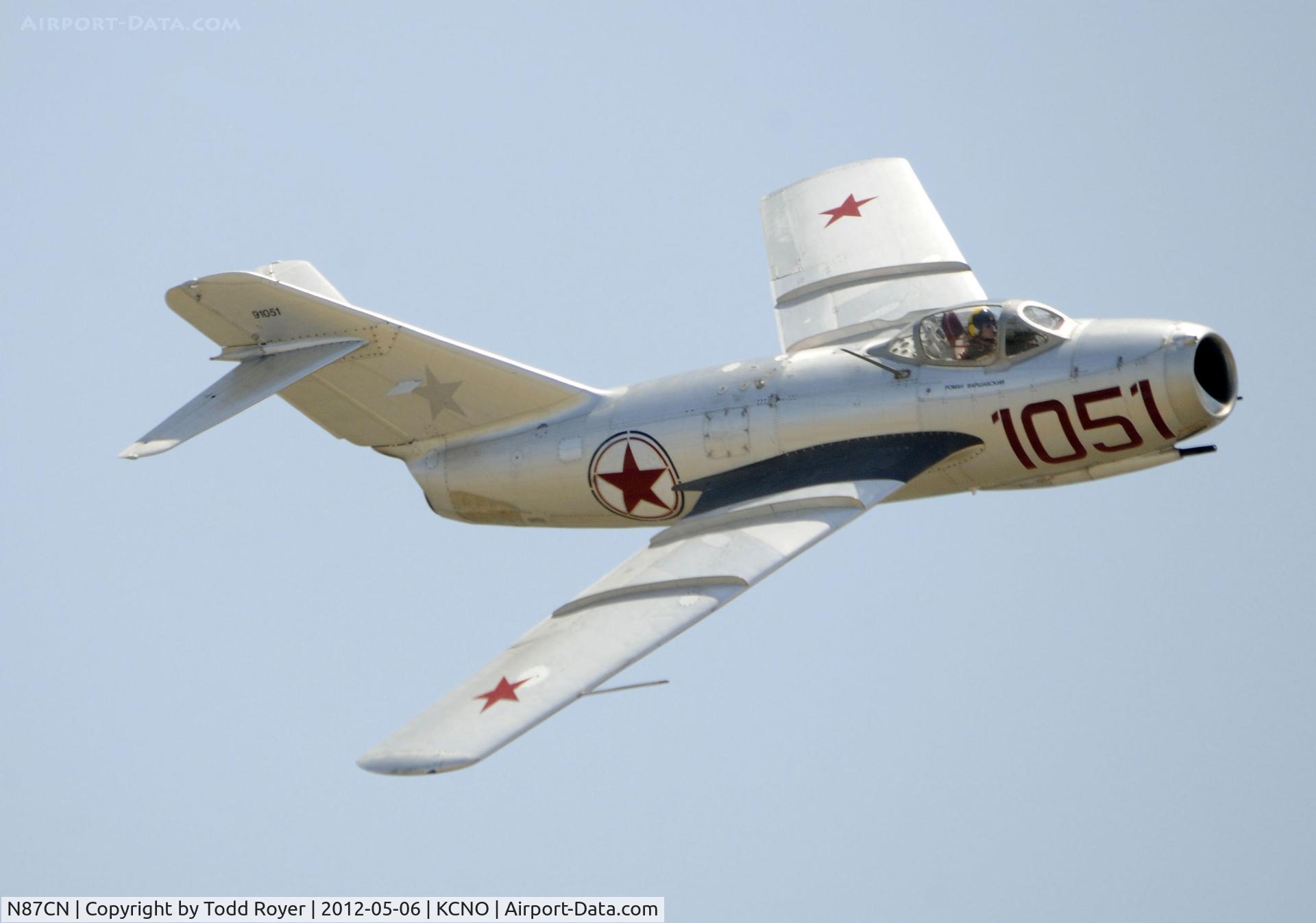 N87CN, Mikoyan-Gurevich MiG-15 C/N 910-51, 2012 Chino Airshow