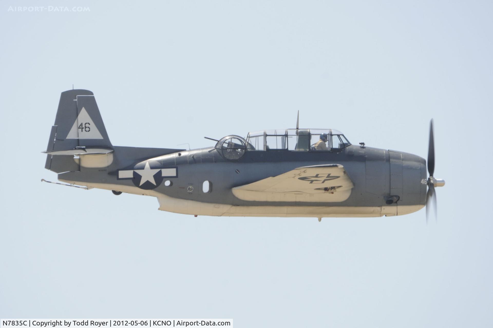 N7835C, Grumman TBM-3E Avenger C/N 7154, 2012 Chino airshow