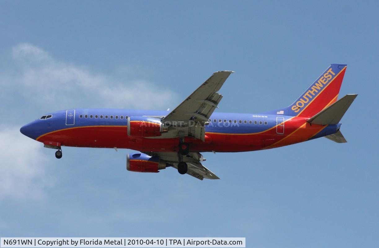 N691WN, 1988 Boeing 737-3G7 C/N 23781, Southwest 737