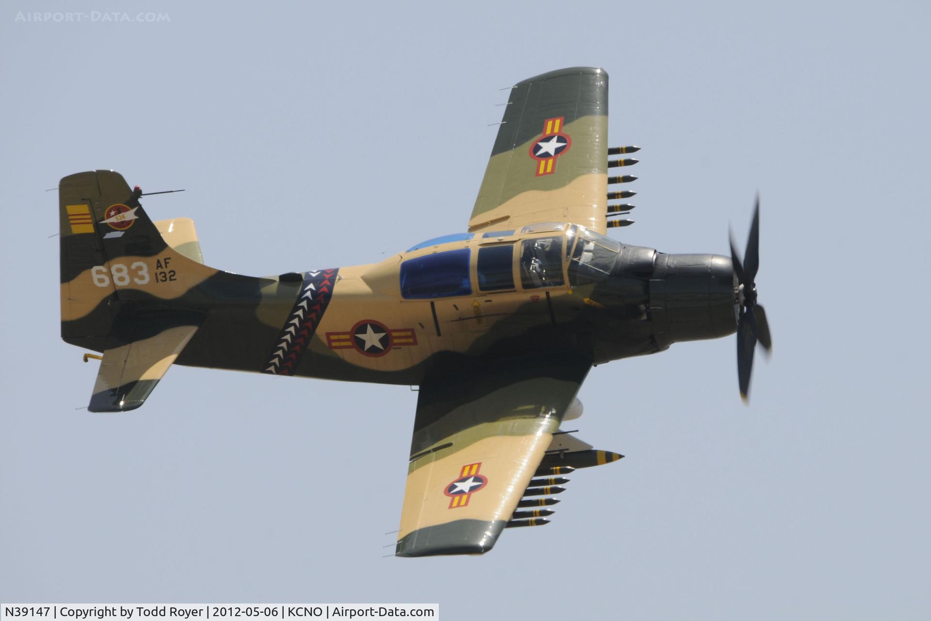 N39147, Douglas AD-5 (A-1E) Skyraider C/N 9540, 2012 Chino Airshow