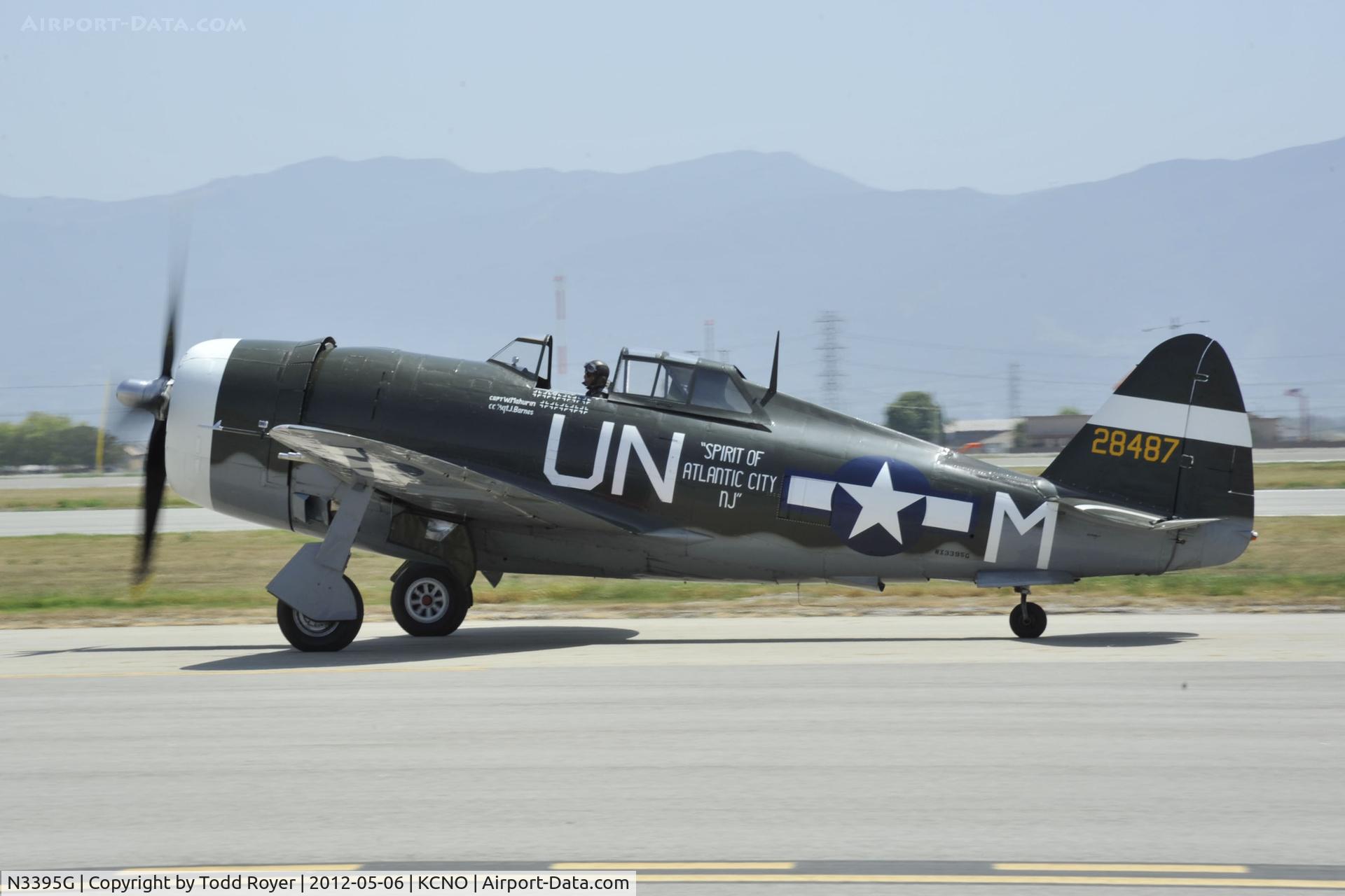 N3395G, 1942 Republic P-47G-15-CU Thunderbolt C/N 42-25254, 2012 Chino Airshow