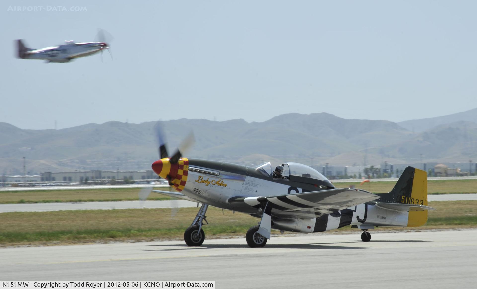 N151MW, 1945 North American P-51D Mustang C/N 124-48386, 2012 Chino Airshow