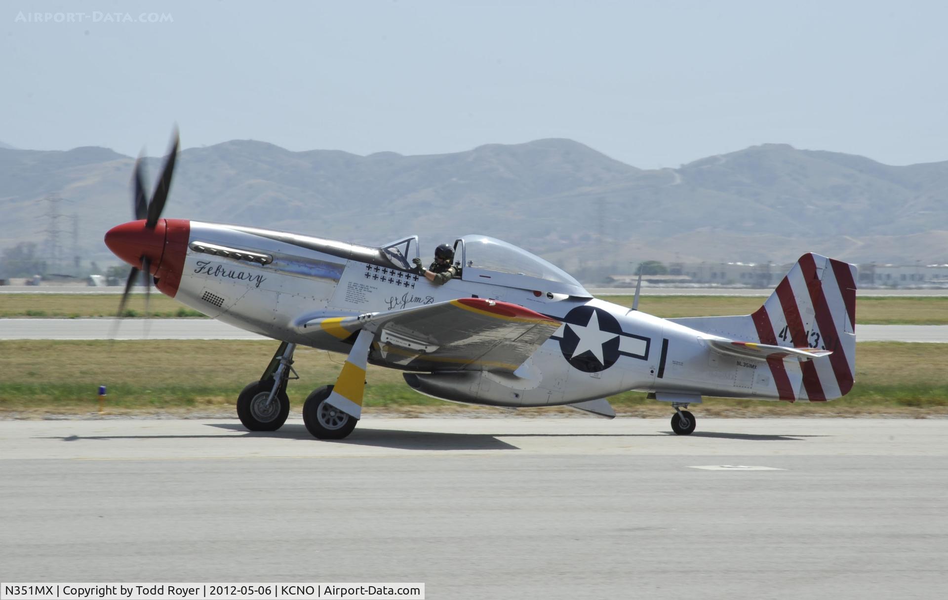 N351MX, 1944 North American P-51D Mustang C/N 122-40931 (44-74391), 2012 Chino Airshow