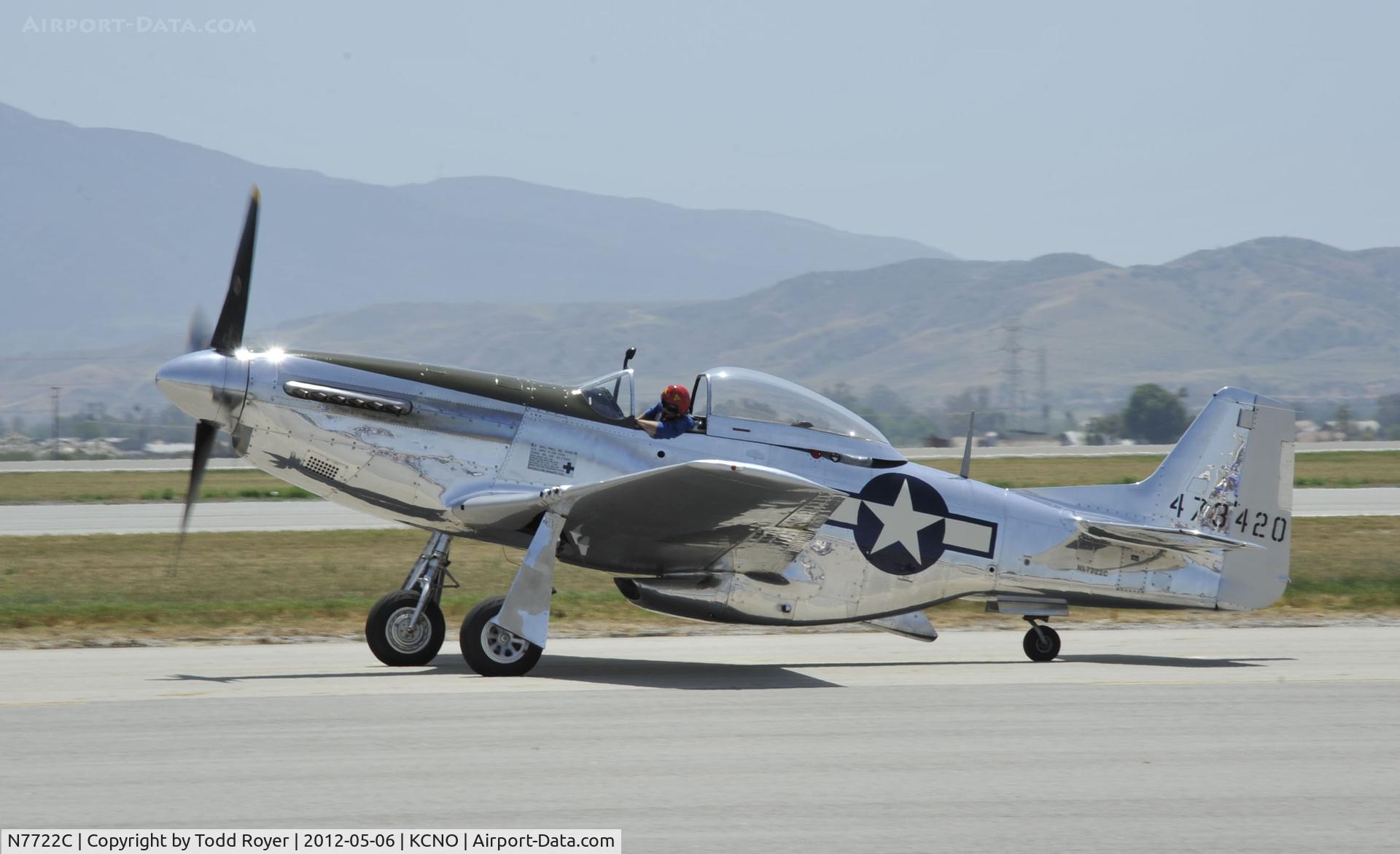 N7722C, 1944 North American F-51D Mustang C/N 44-73420, 2012 Chino Airshow