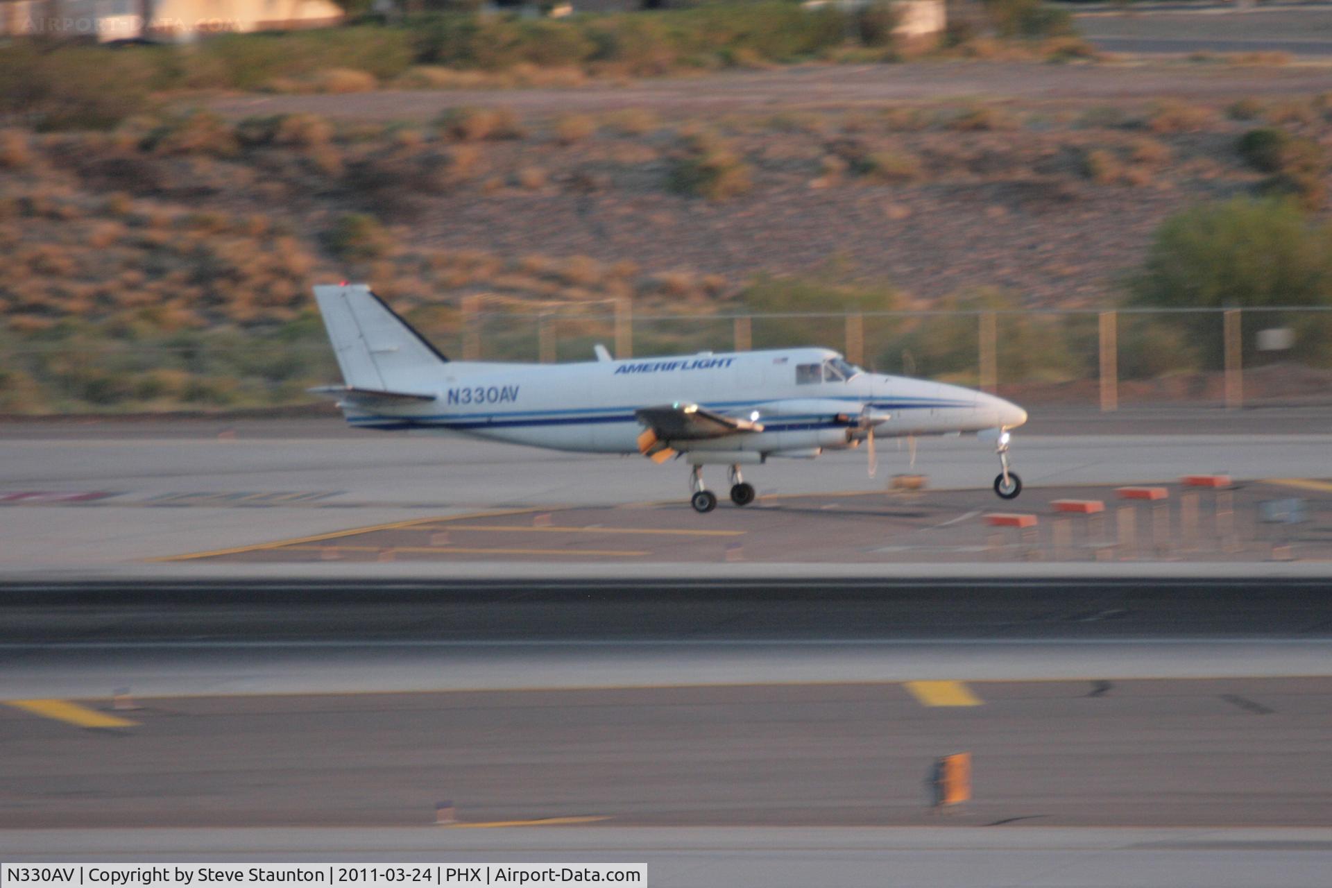 N330AV, 1986 Beech C99 Airliner C/N U-230, Taken at Phoenix Sky Harbor Airport, in March 2011 whilst on an Aeroprint Aviation tour