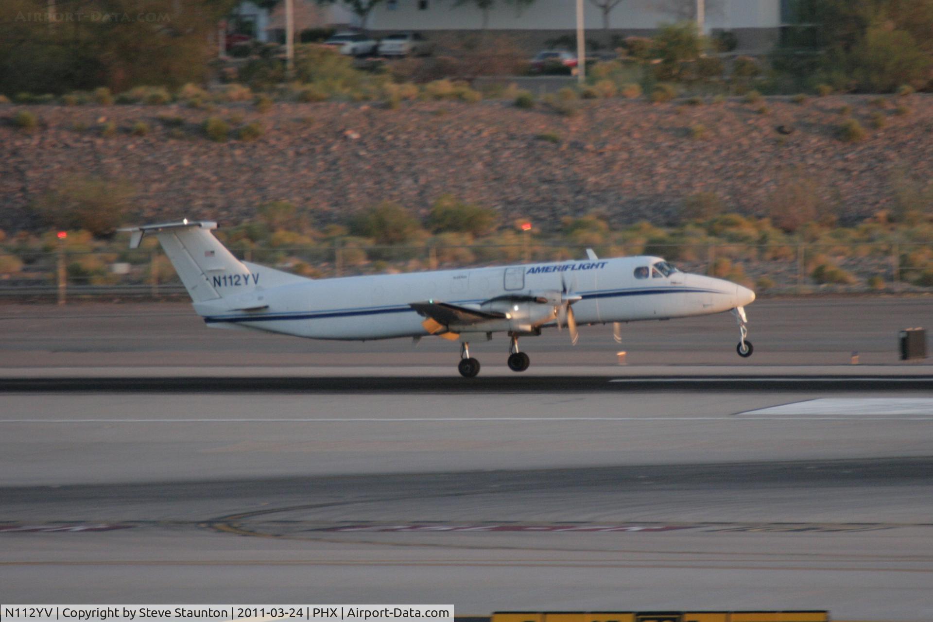 N112YV, 1990 Beech 1900C C/N UC112, Taken at Phoenix Sky Harbor Airport, in March 2011 whilst on an Aeroprint Aviation tour