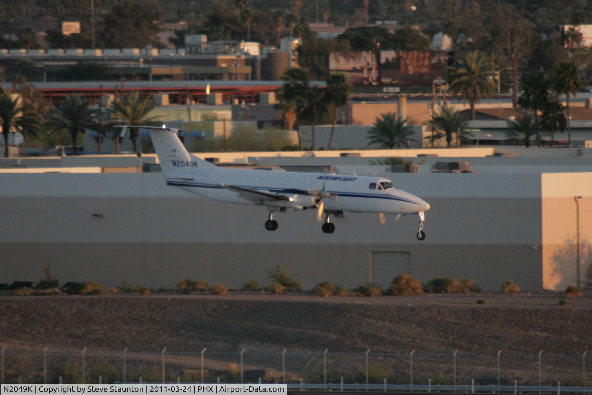 N2049K, 1991 Beech 1900C C/N UC-164, Taken at Phoenix Sky Harbor Airport, in March 2011 whilst on an Aeroprint Aviation tour