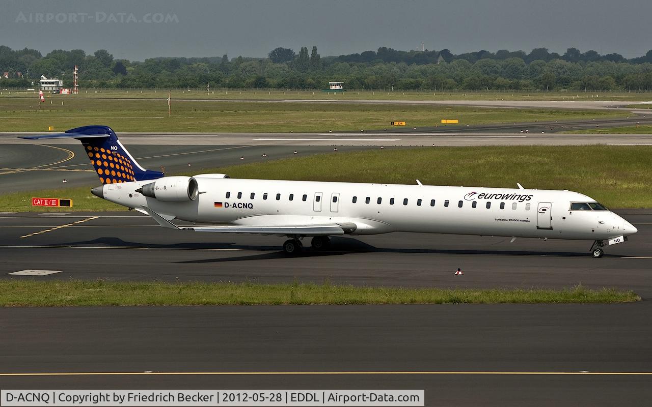 D-ACNQ, 2010 Bombardier CRJ-900LR (CL-600-2D24) C/N 15260, taxying to the active