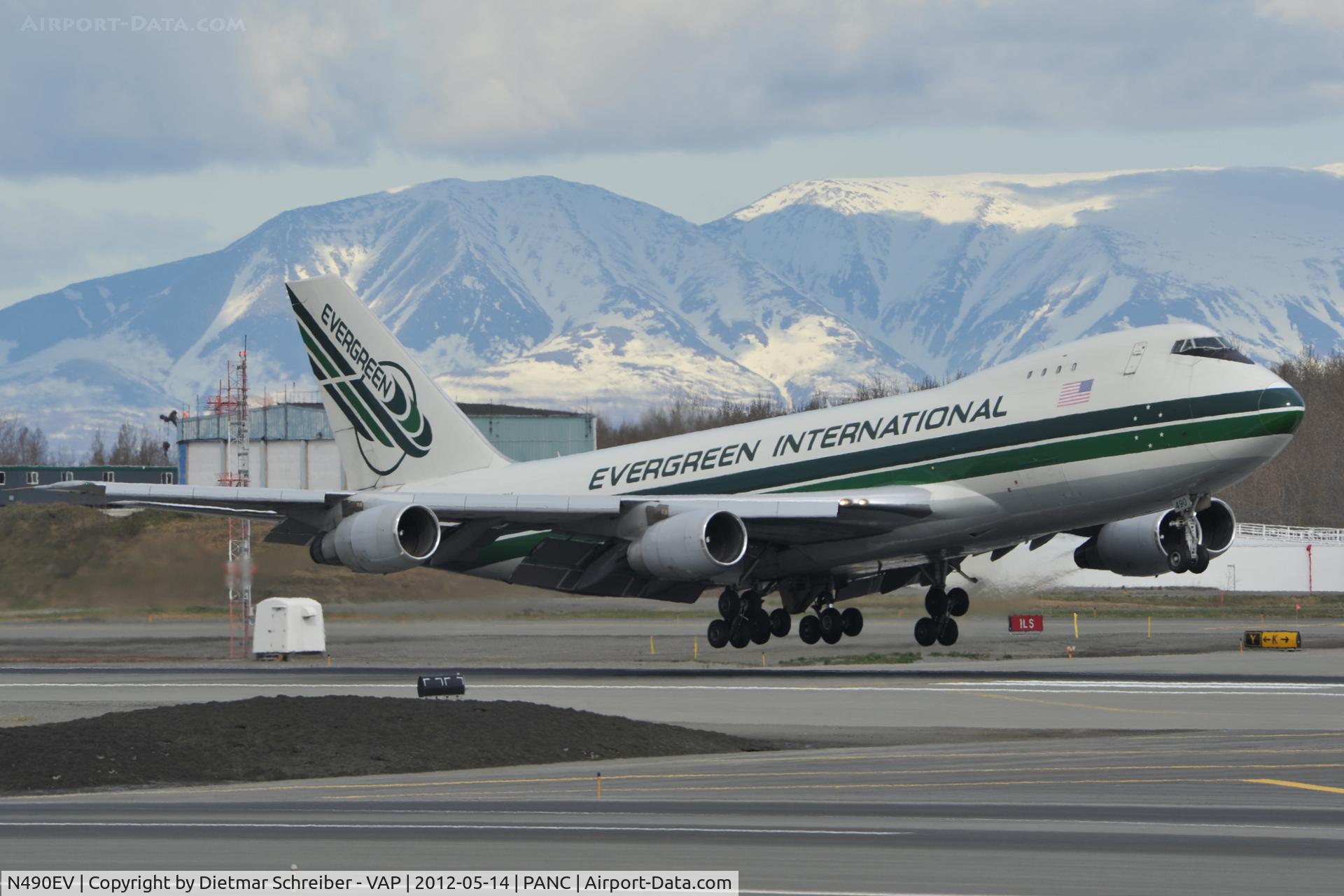 N490EV, 1988 Boeing 747-230F C/N 24138, Evergreen Boeing 747-200