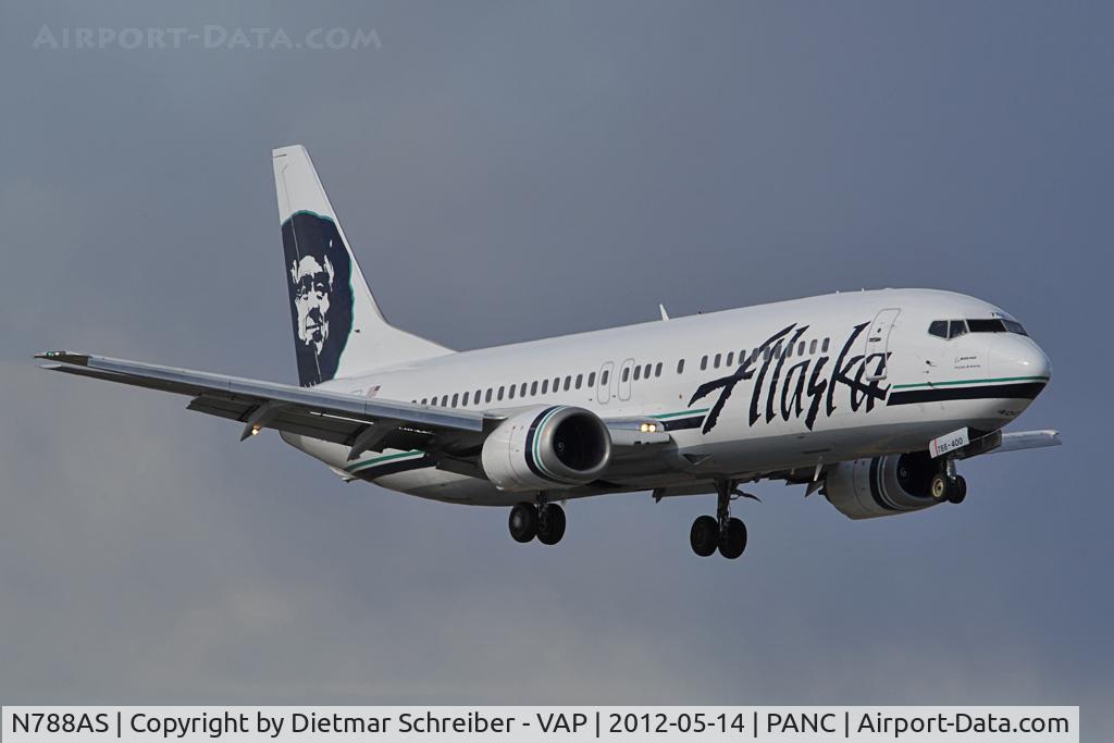 N788AS, 1997 Boeing 737-490 C/N 28885, Alaska Boeing 737-400