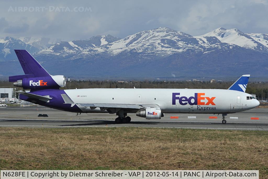 N628FE, 1991 McDonnell Douglas MD-11F C/N 48447, Fedex MD11