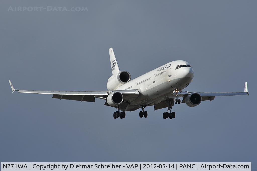 N271WA, 1992 McDonnell Douglas MD-11 C/N 48518, World MD11