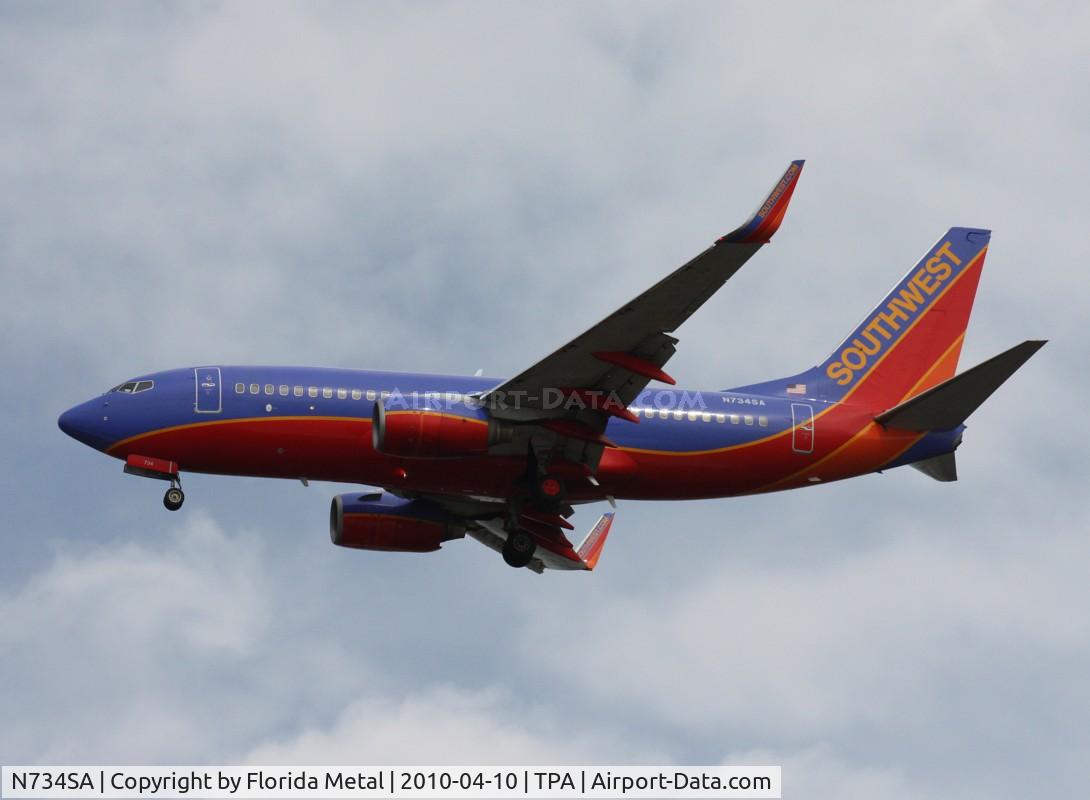 N734SA, 1999 Boeing 737-7H4 C/N 27866, Southwest 737