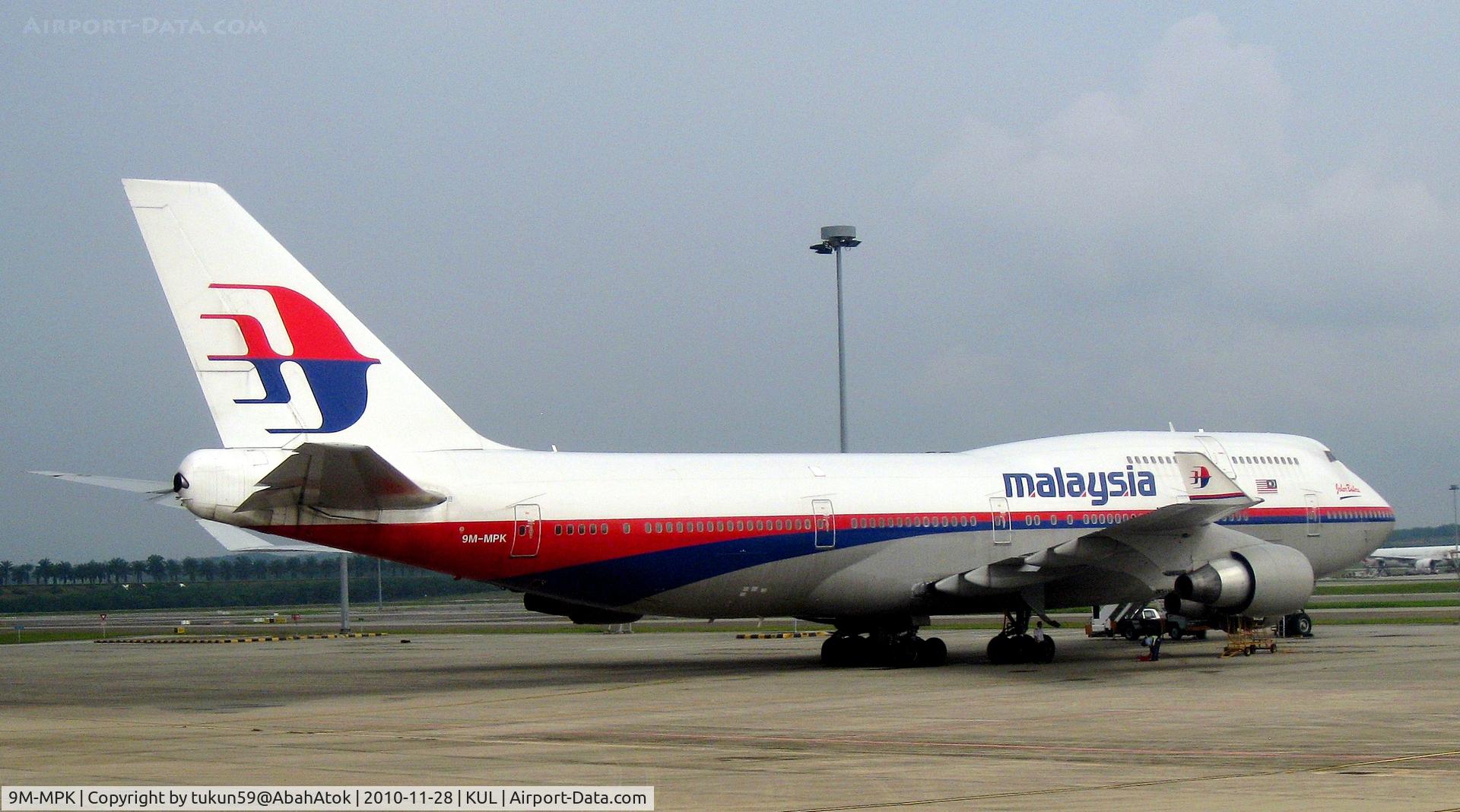 9M-MPK, 1998 Boeing 747-4H6 C/N 28427, Malaysia Airlines