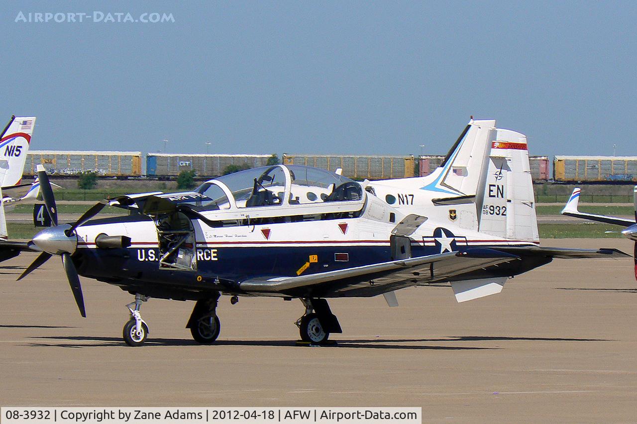 08-3932, 2008 Raytheon Beech T-6A Texan II C/N PT-491, At Alliance Airport - Fort Worth, TX