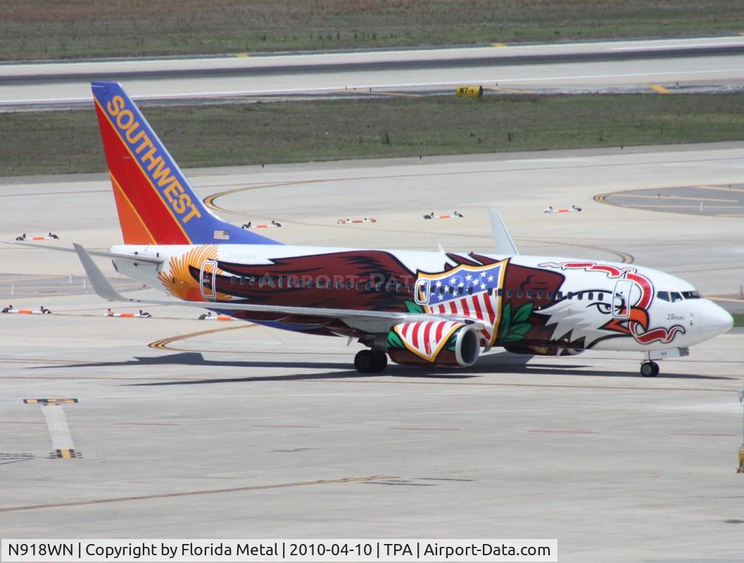N918WN, 2008 Boeing 737-7H4 C/N 29843, Illinois One