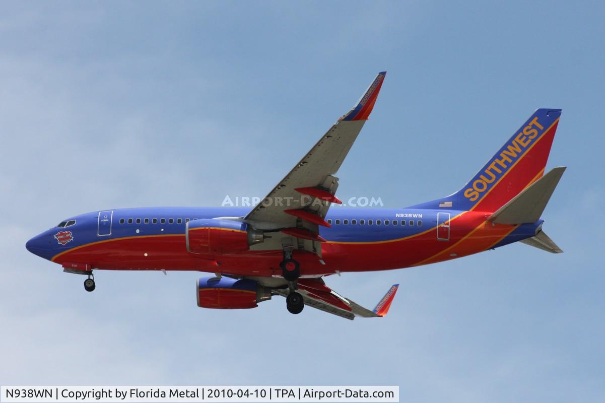 N938WN, 2009 Boeing 737-7H4 C/N 36645, Southwest 737