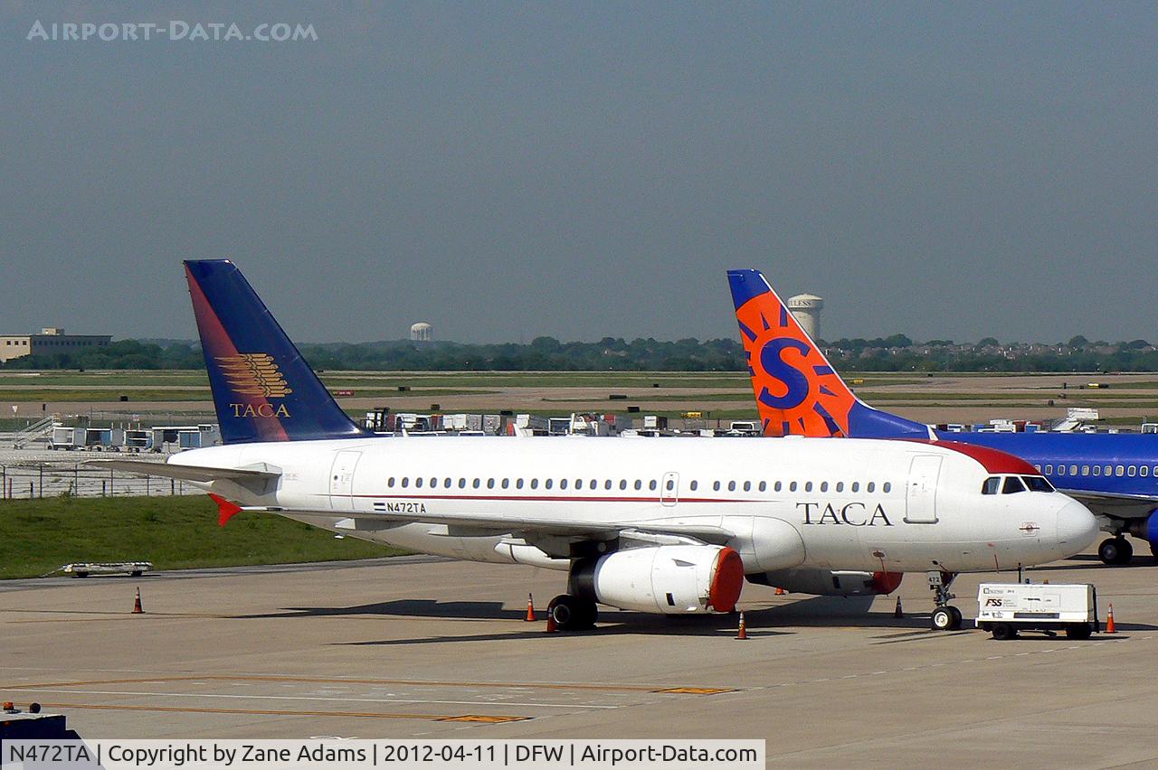 N472TA, 1999 Airbus A319-132 C/N 1113, TACA Airbus at DFW Airport