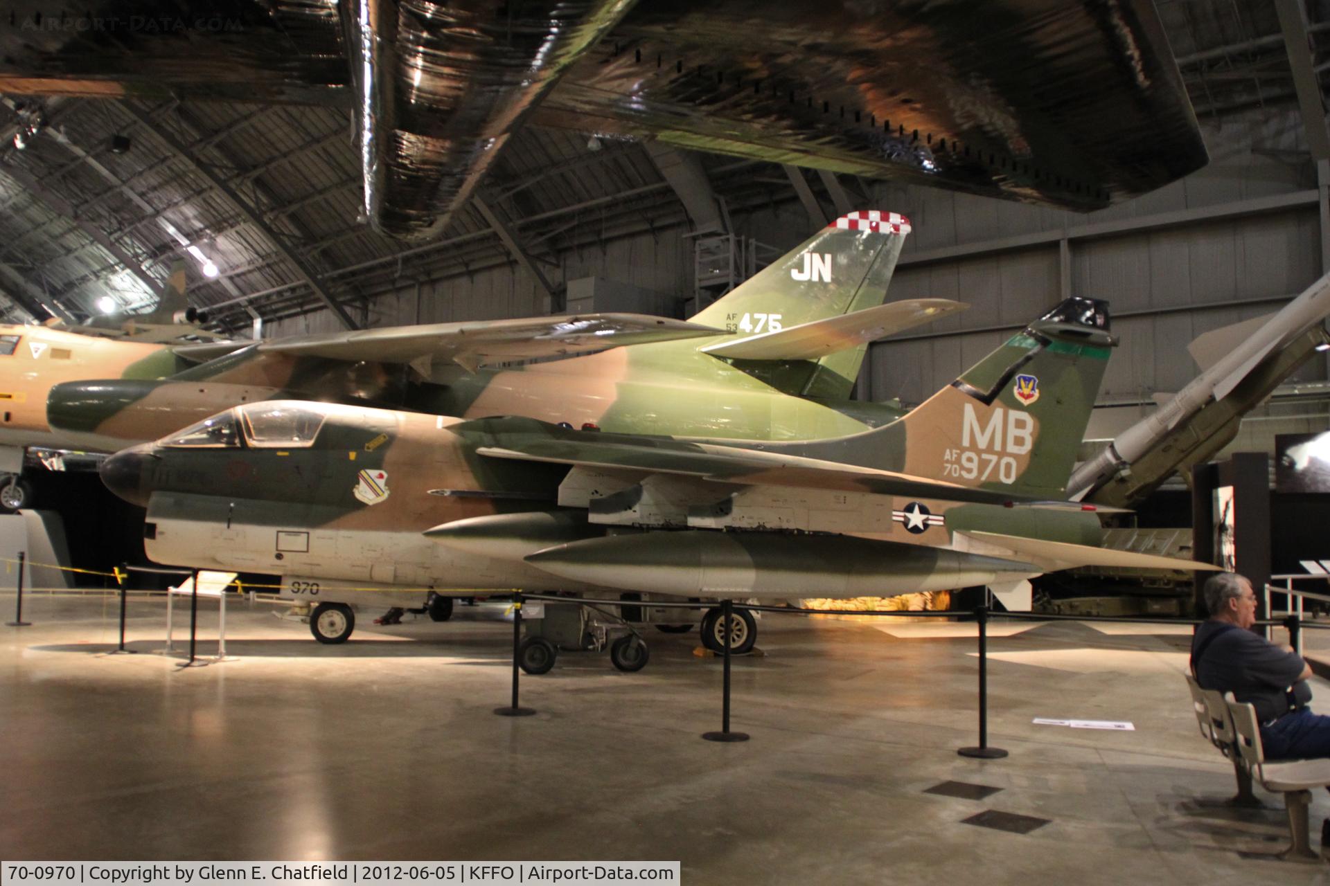 70-0970, 1970 LTV A-7D Corsair II C/N D-116, At the Air Force Museum