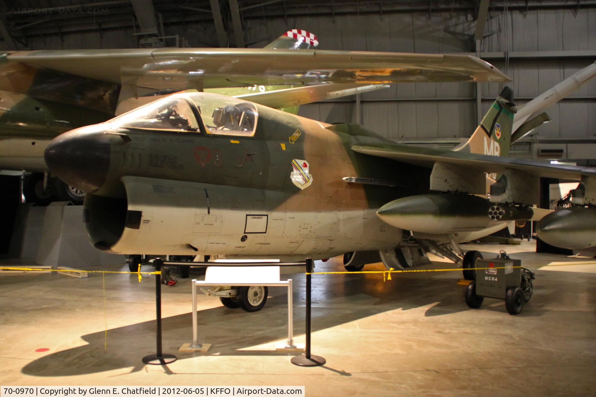 70-0970, 1970 LTV A-7D Corsair II C/N D-116, At the Air Force Museum