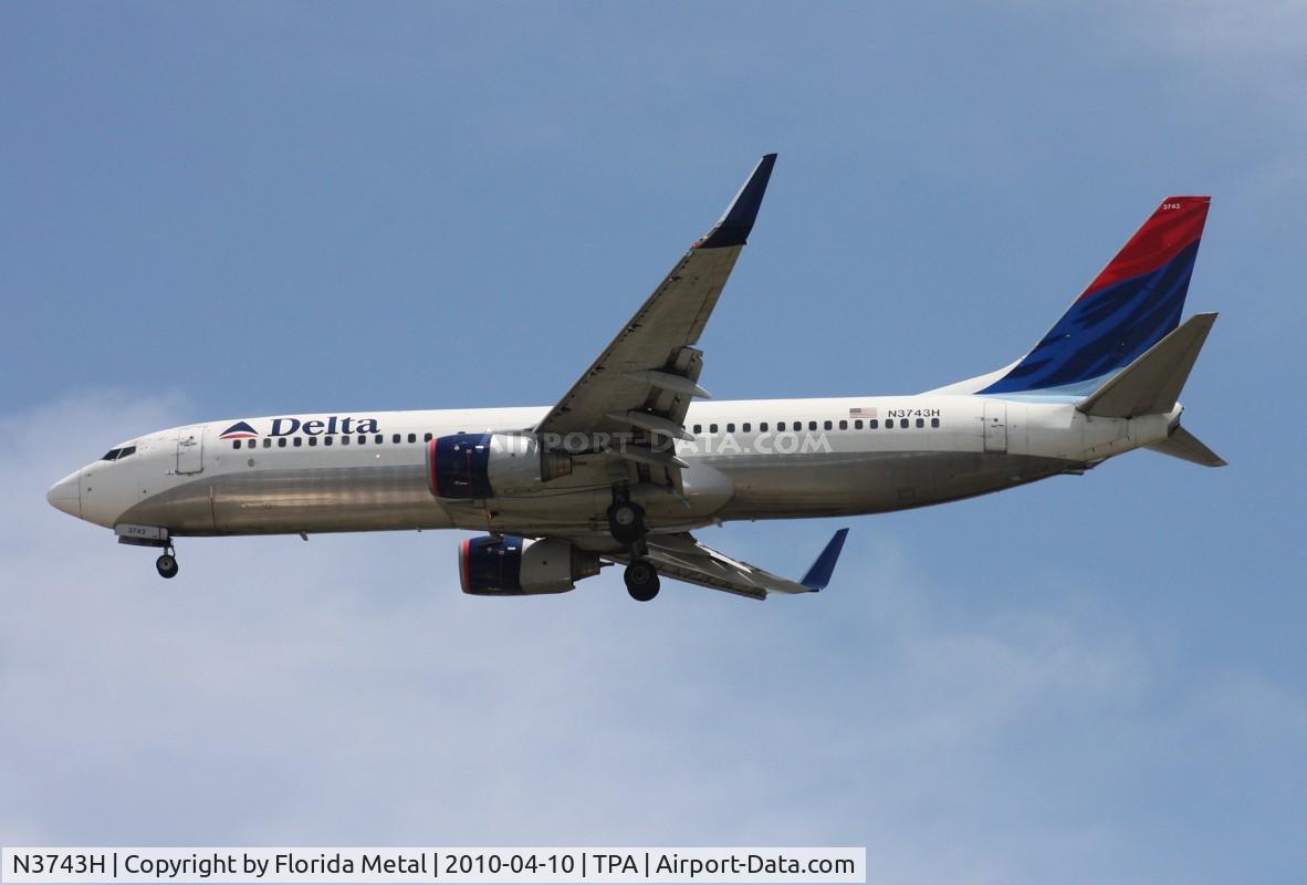 N3743H, 2001 Boeing 737-832 C/N 30836, Delta 737-800