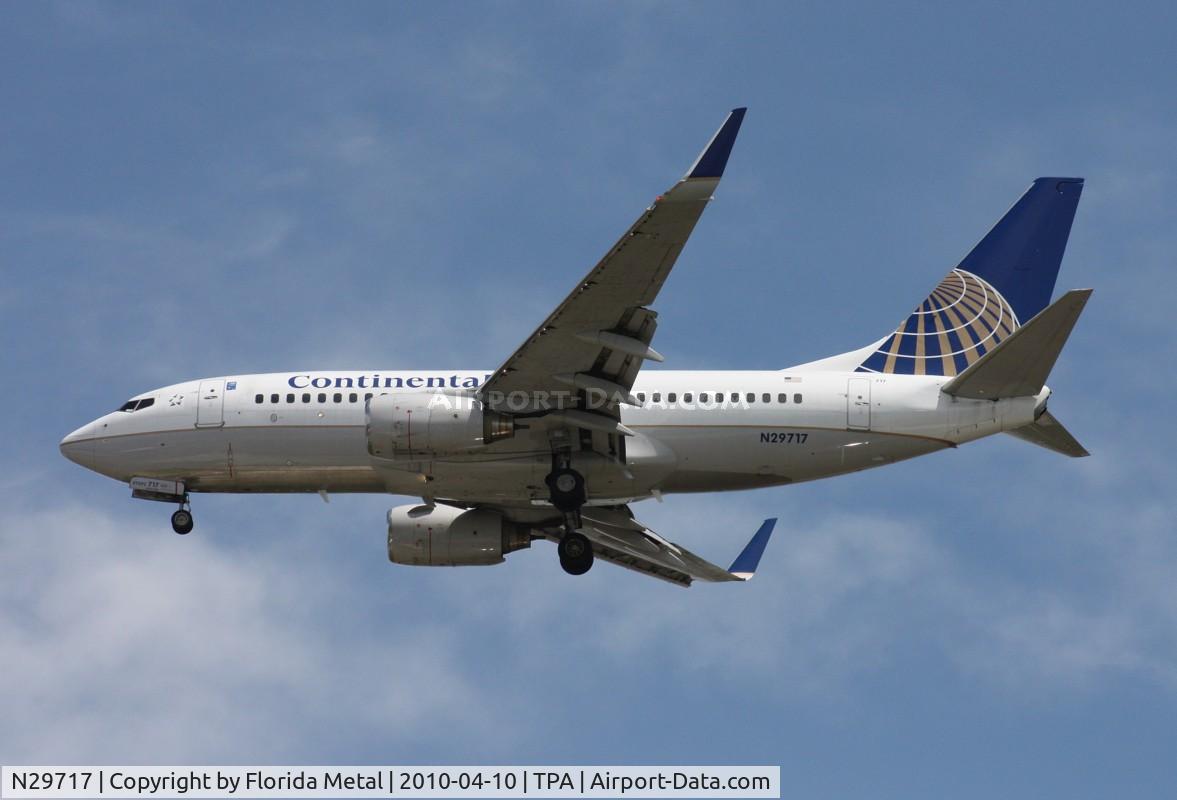 N29717, 1999 Boeing 737-724 C/N 28936, Continental 737
