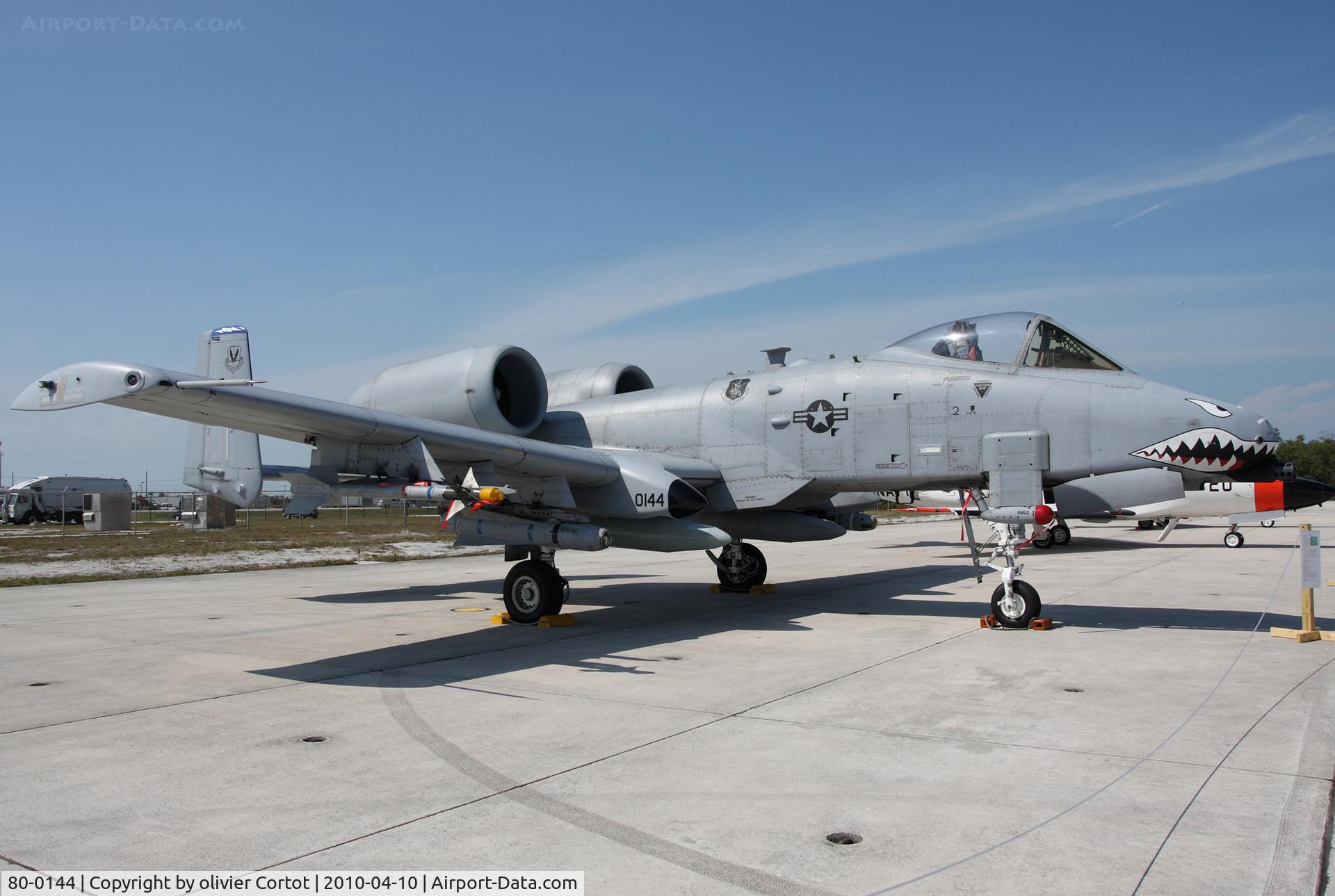 80-0144, 1980 Fairchild Republic A-10C Thunderbolt II C/N A10-0494, Key west airshow 2010