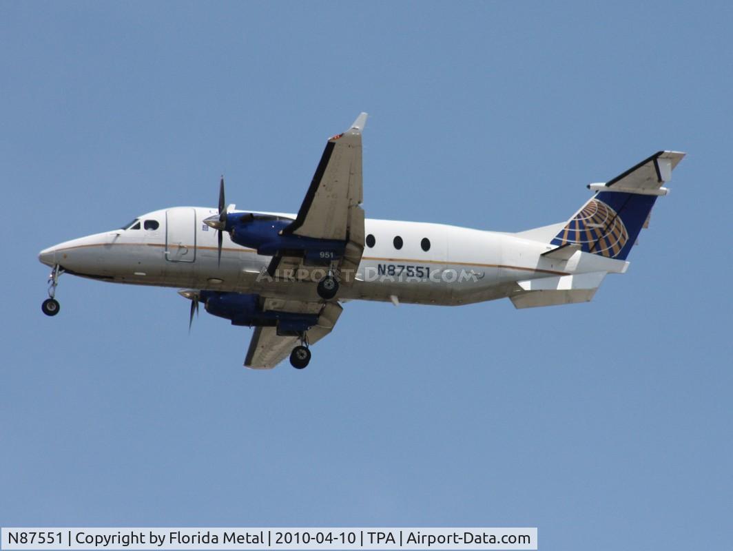 N87551, 1996 Beech 1900D C/N UE-206, Continental Connection B1900D