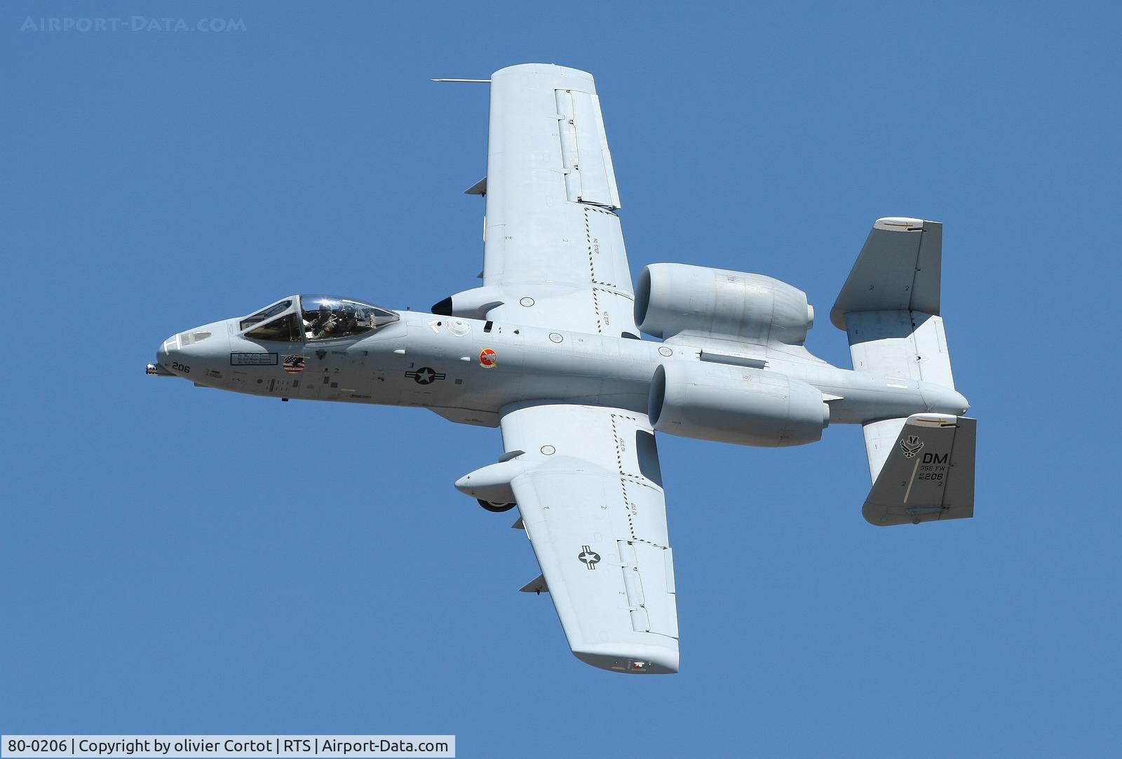 80-0206, 1980 Fairchild Republic A-10A Thunderbolt II C/N A10-0556, Reno air races 2007