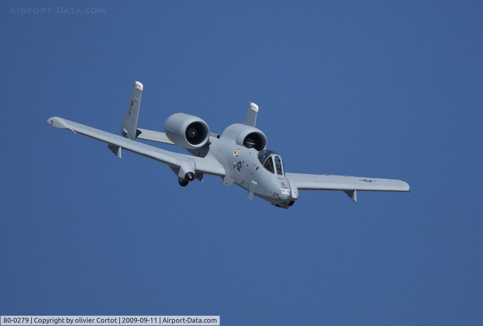 80-0279, 1980 Fairchild Republic A-10C Thunderbolt II C/N A10-0629, Attack simulation, Fallon NAS 2009