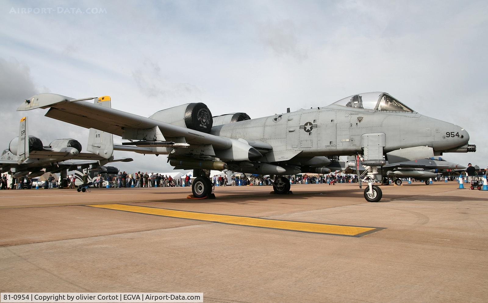 81-0954, 1981 Fairchild Republic A-10A Thunderbolt II C/N A10-0649, RIAT 2007
