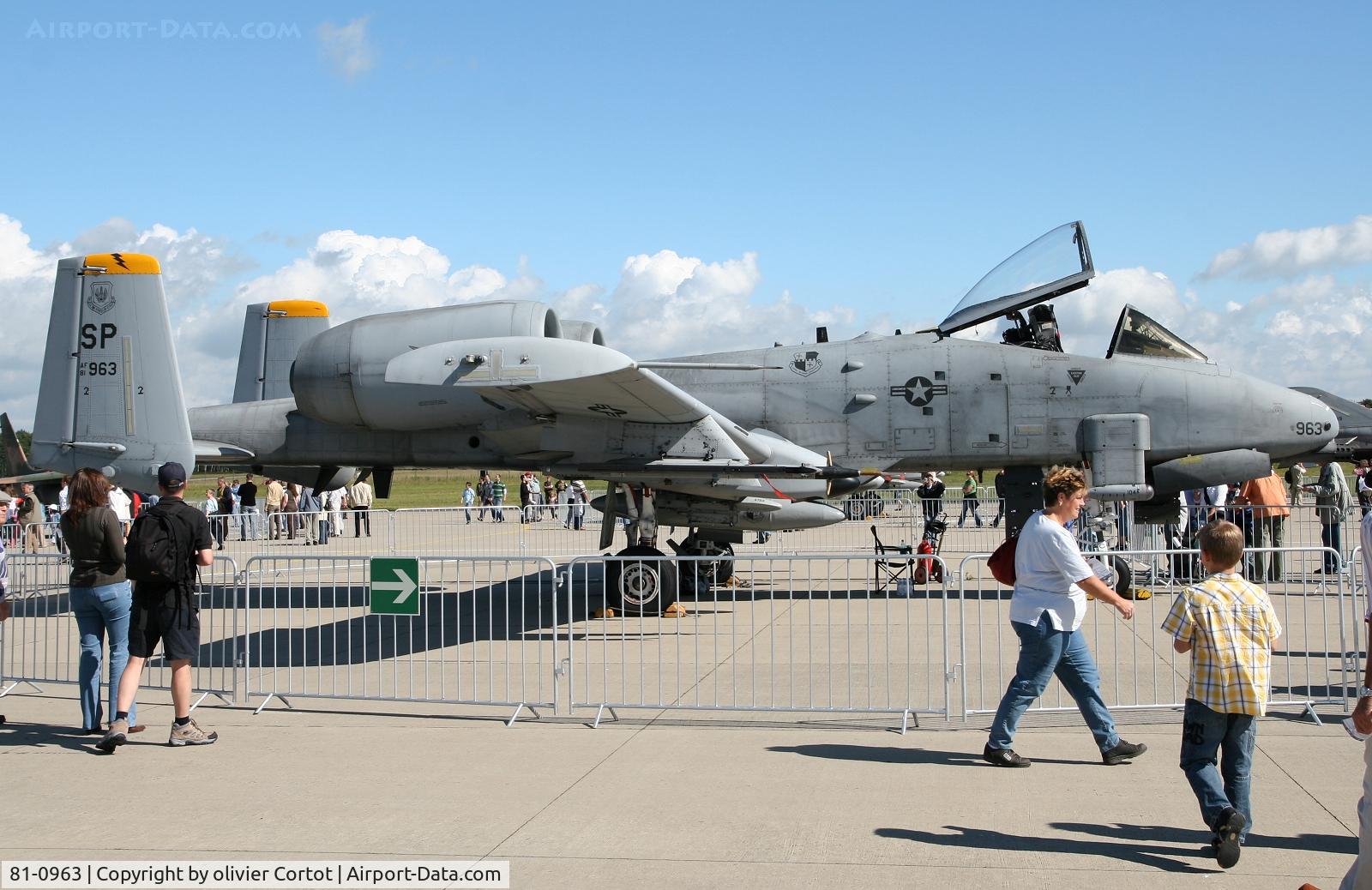 81-0963, 1981 Fairchild Republic A-10C Thunderbolt II C/N A10-0658, Geilenkirchen NATO anniversary meet, 2007