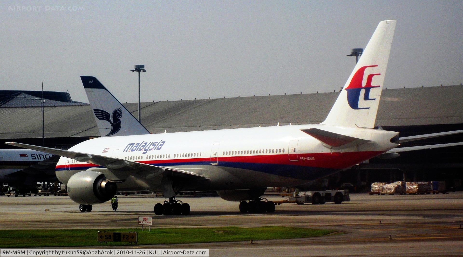 9M-MRM, 2001 Boeing 777-2H6/ER C/N 29066, Malaysia Airlines