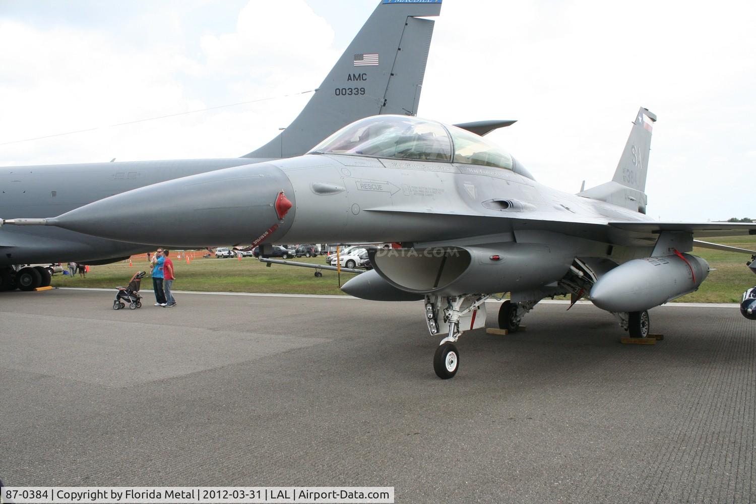 87-0384, 1987 General Dynamics F-16D Fighting Falcon C/N 5D-78, F-16D